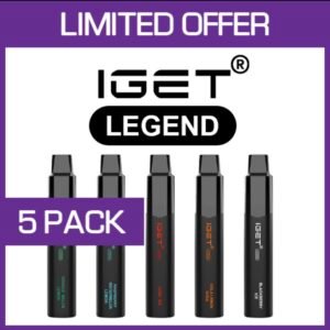 Vape Hub IGET LEGEND – 4000 PUFFS – 5 PACK