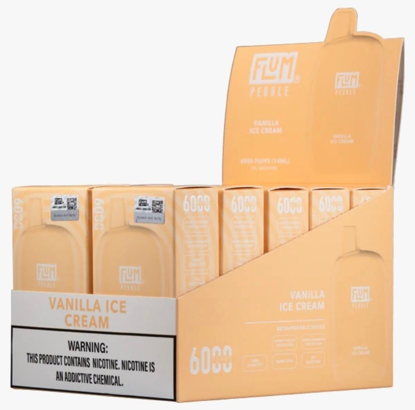Vape Hub Vanilla Ice Cream 6000 puffs (10 pack)