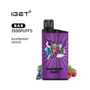 IGET BAR RASPBERRY GRAPE 3500 PUFFS